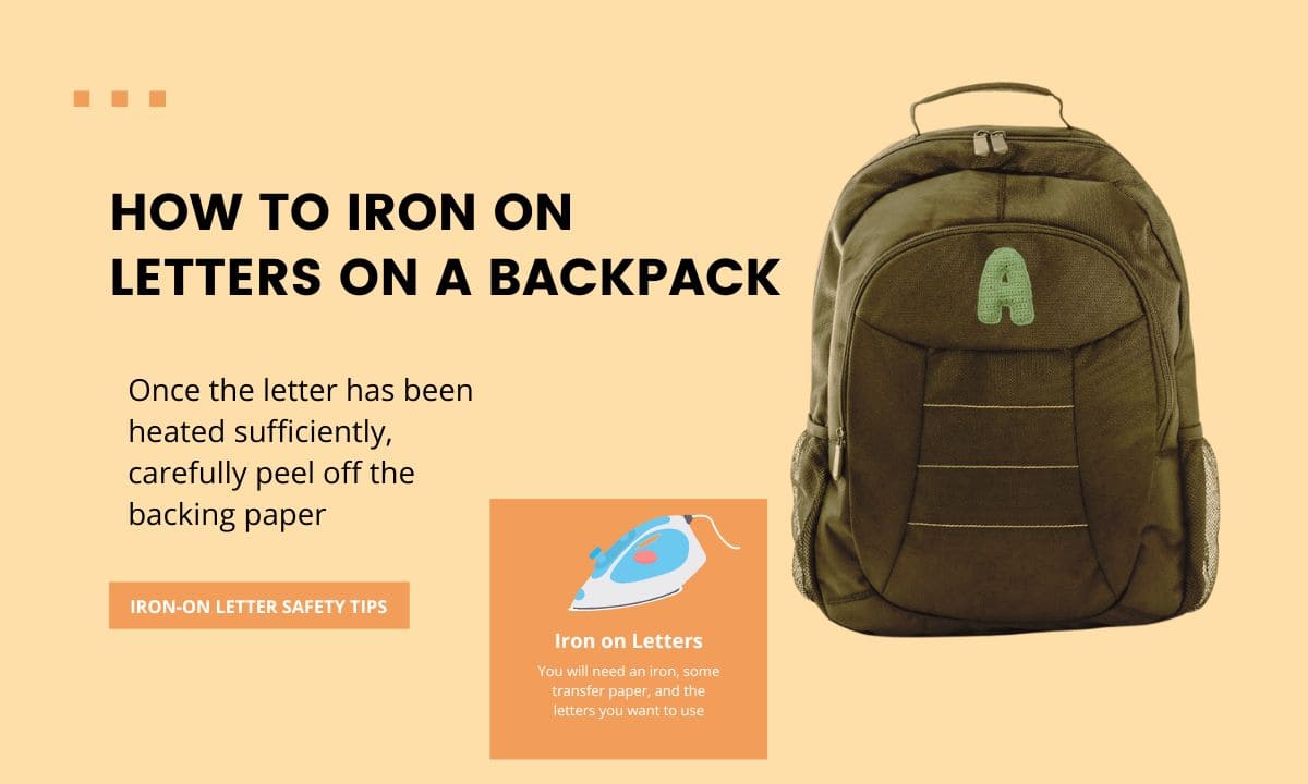 how-to-Iron-on-letters-on-a-backpack