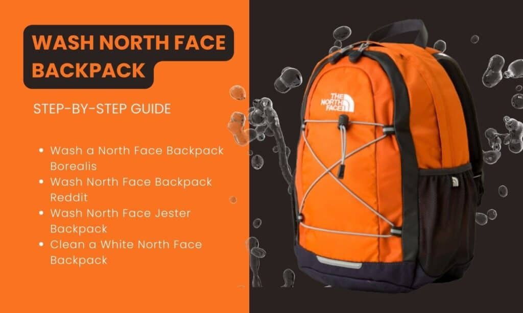 Can i put my northface backpack in the washing machine best sale