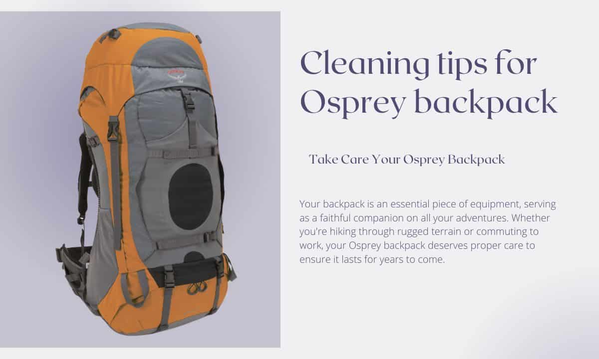 Read more about the article How to Wash Osprey Backpack